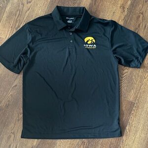 Champion Black Iowa Hawkeyes Polo Shirt